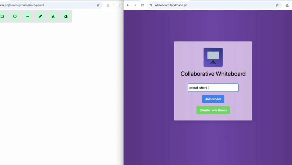 Collaborative whiteboard video demo